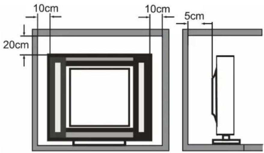 Krüger&Matz KM0232-T4 - Minimale afmetingen bij installatie - 1