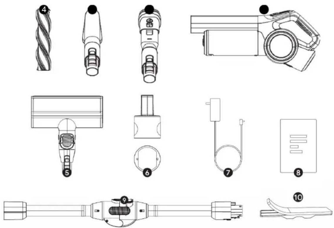 Sogo SS-16175 - NOMBRE DE LAS PIEZAS DEL PRODUCTO Y DIAGRAMA - 1