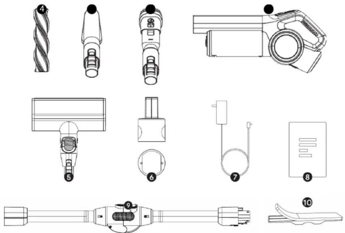 Sogo SS-16175 - NOM DES PIECES DU PRODUIT ET SCHEMA - 1