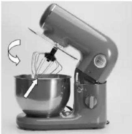 Sogo SS-14510 - COMMENT UTILISER LE CROCHET DE PÉTRISSAGE, LE BATTEUR PLAT, LE FOUET - 1