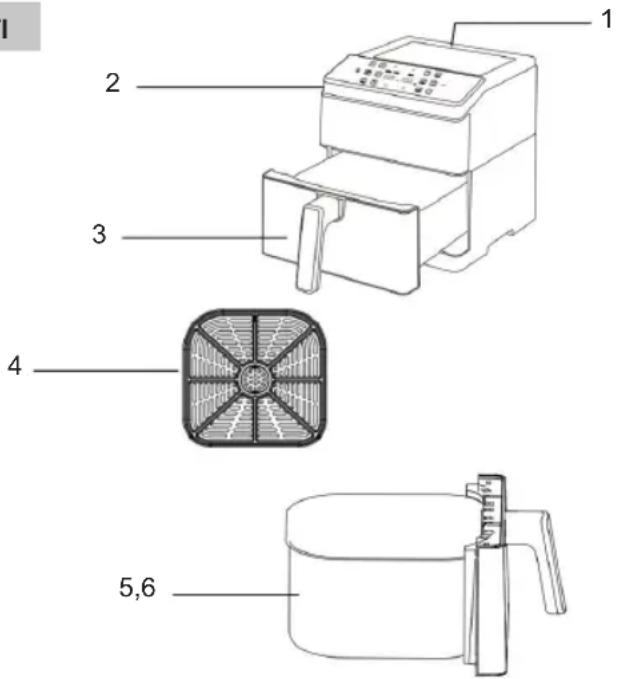 Sogo SS-10910 - DESCRIZIONE DELLE PARTI - 1