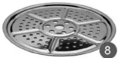 Sogo SS-10610 - NOTA: NON UTILIZZARE MATERIALI ABRASIVI PER PULIRE LA SUPERFICIE. NON IMMERGERE L'ALLOGGIAMENTO O IL COPERCHIO DELLA PENTOLA A PRESSIONE - 6
