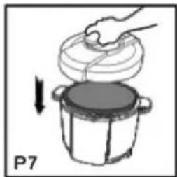 Sogo SS-10610 - NOTE : NE PAS UTILISER DE MATÉRIAUX ABRASIFS POUR NETTOYER LA SURFACE NE PAS IMMERGER LE BOÎTIER OU LE COUVERCLE DE L'AUTOCUISEUR - 8