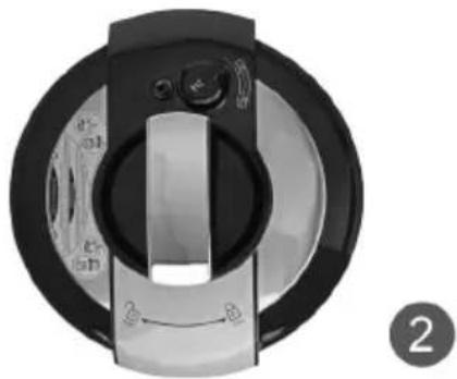 Sogo SS-10610 - NOTA: NON UTILIZZARE MATERIALI ABRASIVI PER PULIRE LA SUPERFICIE. NON IMMERGERE L'ALLOGGIAMENTO O IL COPERCHIO DELLA PENTOLA A PRESSIONE - 2