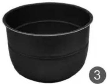 Sogo SS-10610 - NOTA: NON UTILIZZARE MATERIALI ABRASIVI PER PULIRE LA SUPERFICIE. NON IMMERGERE L'ALLOGGIAMENTO O IL COPERCHIO DELLA PENTOLA A PRESSIONE - 3