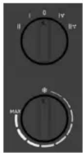 Sogo SS-18475 - Perilla de calefacción con y sin función Turbo. - 1