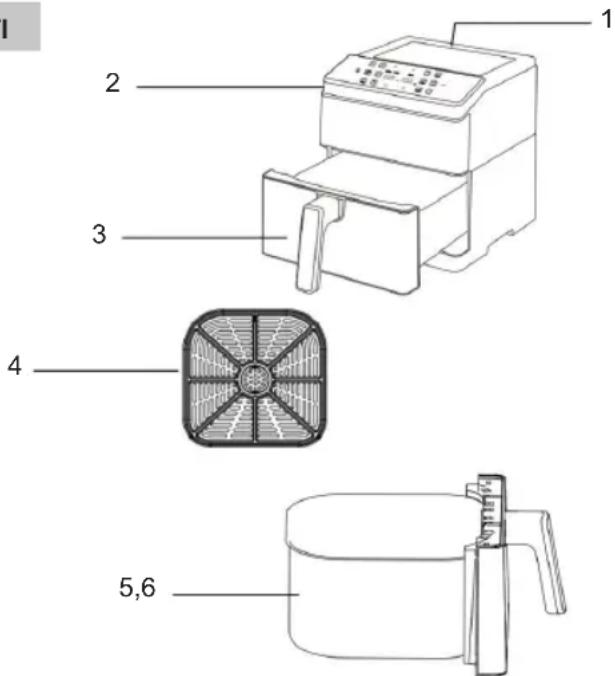 Sogo SS-10915 - DESCRIZIONE DELLE PARTI - 1