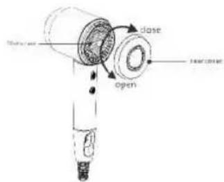 Sogo SS-3235 - Utilisation du sèche-cheveux : - 3
