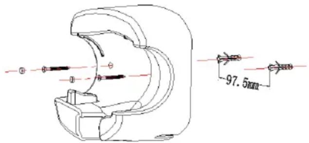 Sogo SS-3645 - Instalación del soporte de pared: - 2
