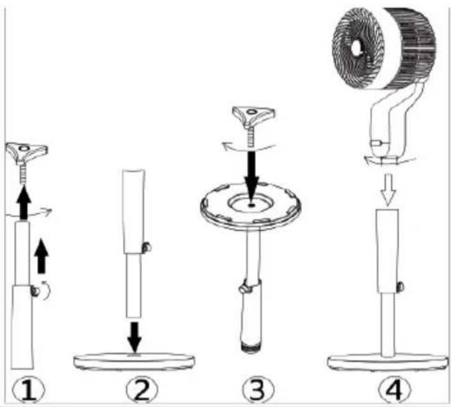 Sogo SS-21345 - Assembly instructions: - 1