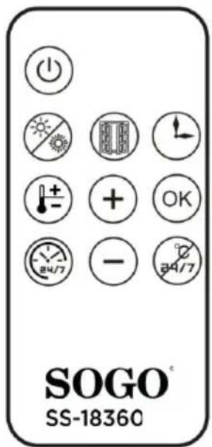 Sogo SS-18360 - REMOTE CONTROL FUNCTION/ SYMBOLS DESCRIPTION - 7