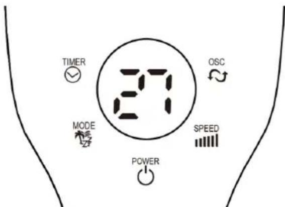 Sogo SS-21250 - PANTALLA DE VENTILADOR DIGITAL - 1
