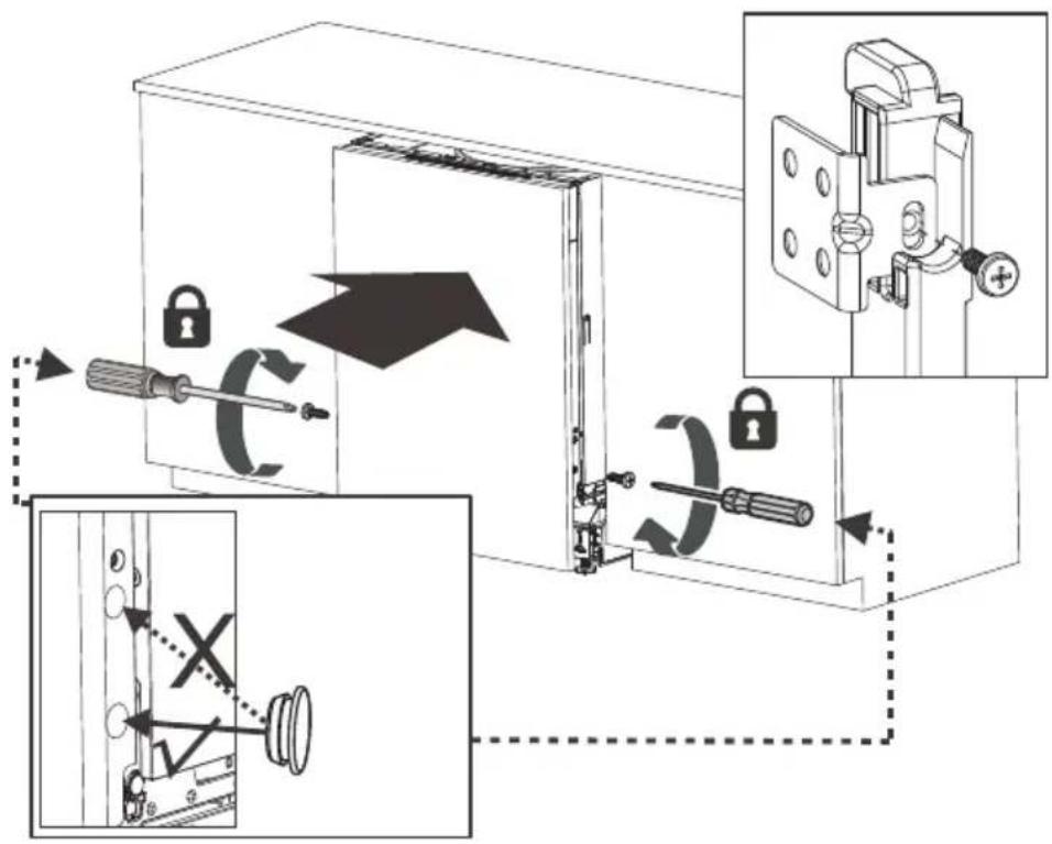 DE DIETRICH DBJ434DQA - Krok 2. Instalace nábytkových dvířek - 4