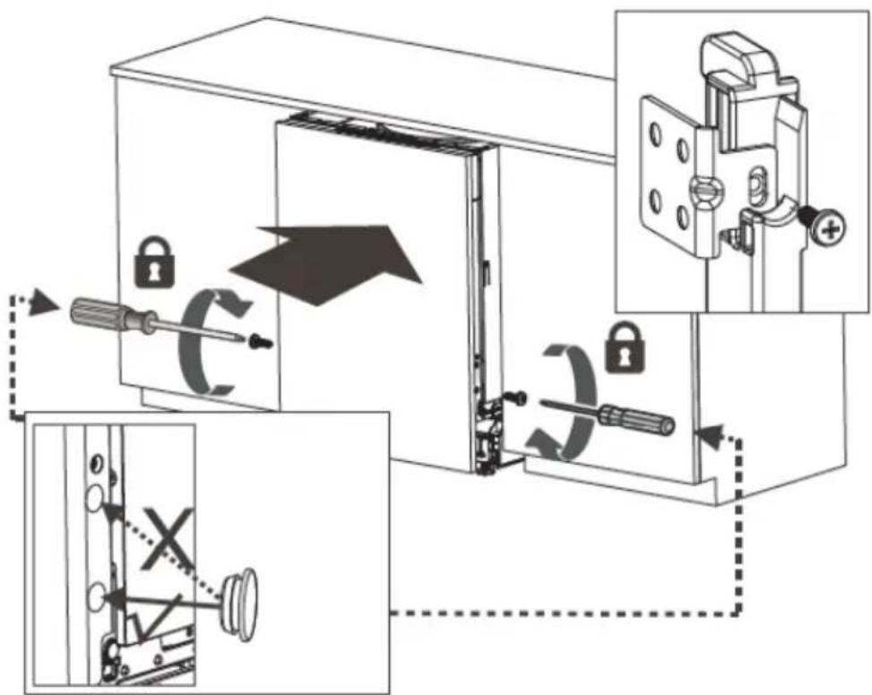 DE DIETRICH DBJ434DQA - Étape 2. Dimensions et installation du panneau d'habillage - 3