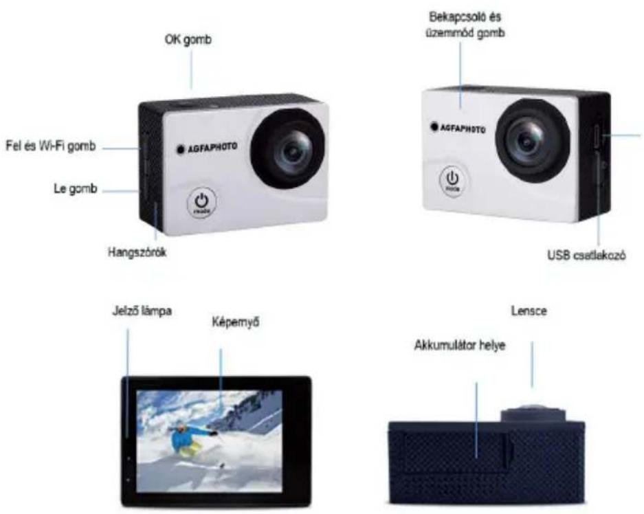 AGFAPHOTO Realimove AC5000 - A KAMERA ÁTTEKINTÉSE - 1