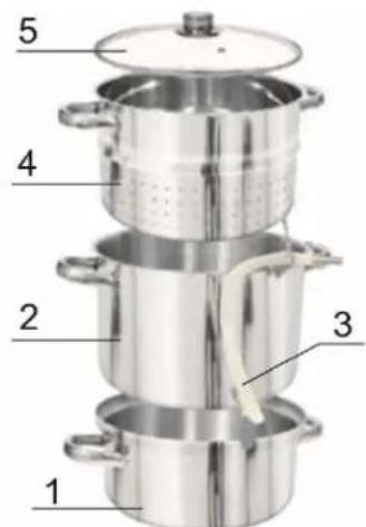 Browin 800505 - Bedienung sanleitung des Dampfsafters (Set für Gewinnung von Säften von Obst) - 1
