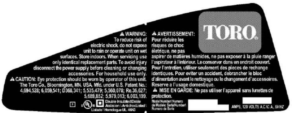 TORO 51573 - Safety/InstructionDecals - 1