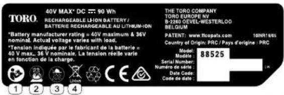 TORO 51134 - Autocollantsdesécuritéetd'instruction - 4