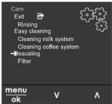 MELITTA Barista SE - Calling up submenus - 1