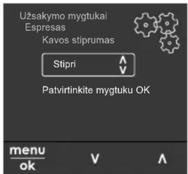 MELITTA Barista SE - Narśymas meniu - 1