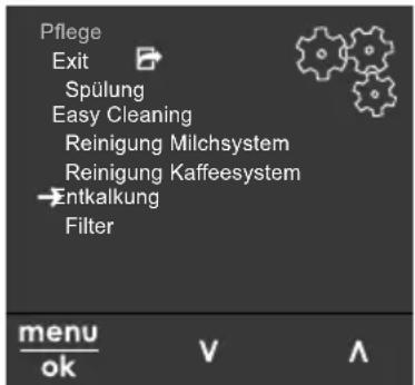 MELITTA Barista SE - menu Drucken Sie die Taste "menu/ok" ok [-] Ianger als 2 Sekunden, um das - 1