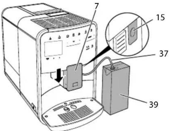 MELITTA Barista SE - Collegamento del tubo del latte (in base al modello) - 1