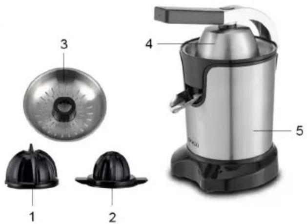 Sogo SS-5195 - DESCRIPTIF DES PIÈCES - 1