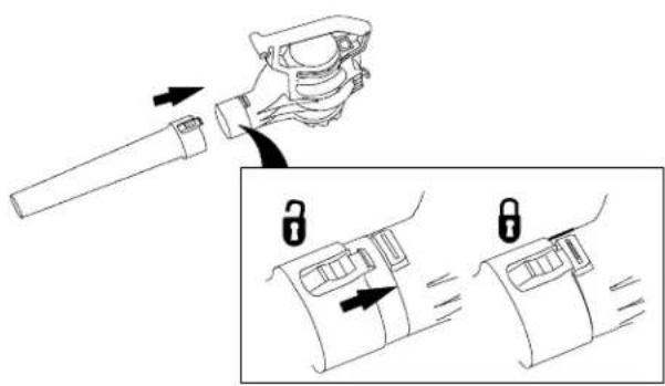 Technical diagram showing mechanical assembly with directional arrows and labeled parts, likely illustrating a process or assembly step.