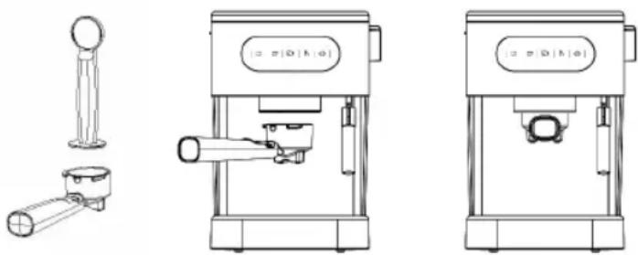 Sogo SS-5667 - PREPARAZIONE DEL CAFFÈ ESPRESSO: - 1