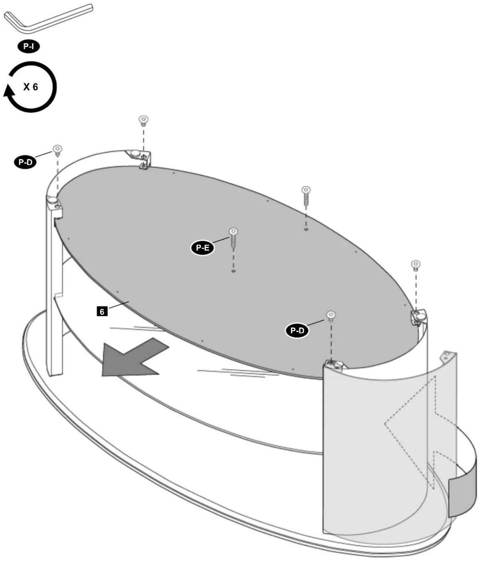 OmniMount TORINO 55 - Build item on a soft surface to prevent damage. - 3
