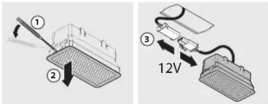 FALMEC Mercurio Evo 60 - BELYSNING - 1