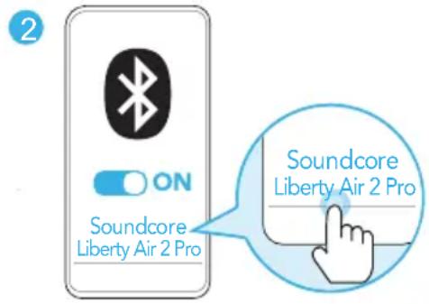 soundcore Liberty Air 2 Pro - Couplage Bluetooth - 2