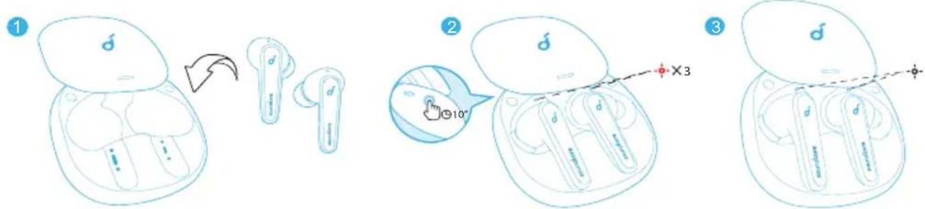 soundcore Liberty Air 2 Pro - Resetovanie - 1
