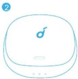 soundcore Liberty Air 2 Pro - Zapnutie/vypnutie - 3