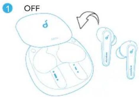 soundcore Liberty Air 2 Pro - Zapnutie/vypnutie - 2