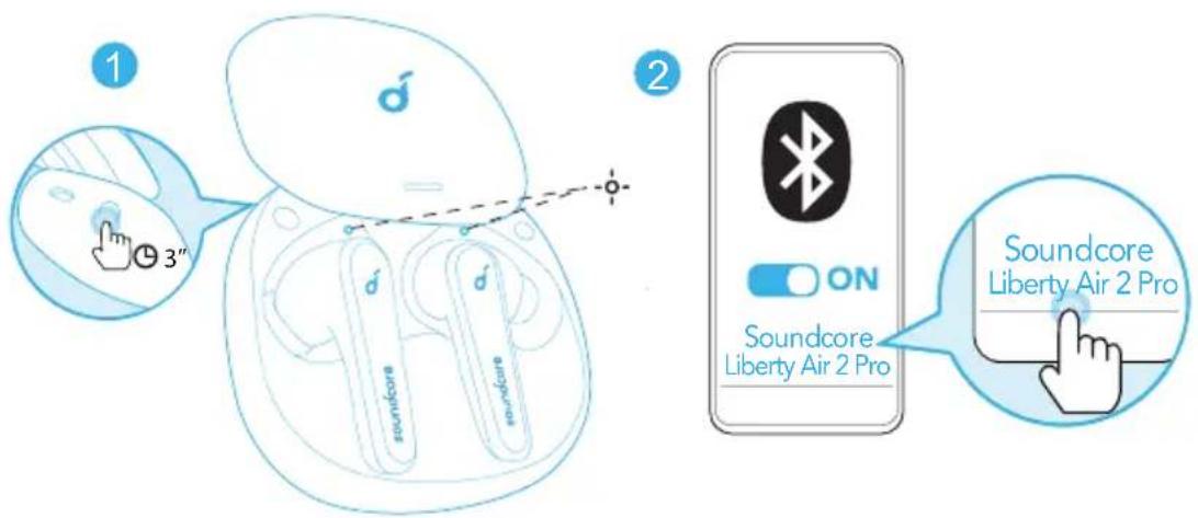 soundcore Liberty Air 2 Pro - Spárování s jiným zařízením - 1
