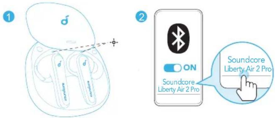 soundcore Liberty Air 2 Pro - Bluetooth-párosítás - 1