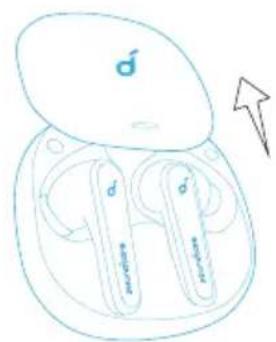 soundcore Liberty Air 2 Pro - Ligando/desligando - 1