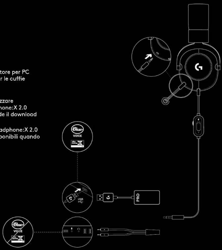 LOGITECH G Pro X Lightspeed - CONFIGURAZIONE DEL PC - 1