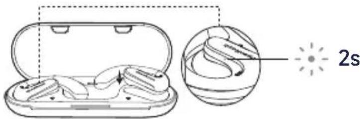 OneOdio Openrock S - Charging the earphones - 1