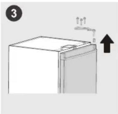 MIDEA MDRD129FZE01 - Schimbarea direcției de deschidere a ușii - 6