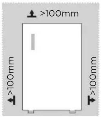 MIDEA MDRD129FZE01 - Izmēri un attālumi - 1