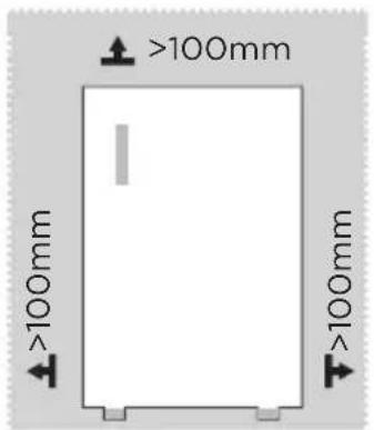 MIDEA MDRD129FZE01 - Dimensões e espaços - 1