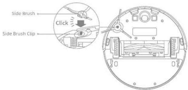 DREAME D9 Max Gen 2 - Install the Side Brush - 1