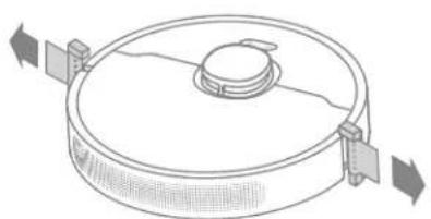 DREAME D9 Max Gen 2 - Schutzvorrichtungen entfernen - 1