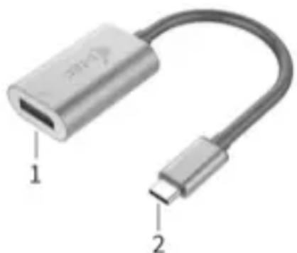 i-TEC C31METALDP60HZ - DESCRIPTION DE L'ADAPTATEUR - 1