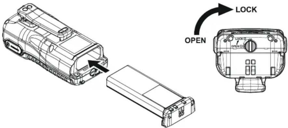 Standard Horizon HX850S - INSTALLATION ET ENLÈVEMENT DE LA BATTERIE - 1