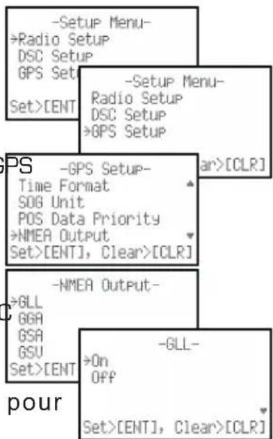 Standard Horizon HX850S - SORTIE NMEA - 1