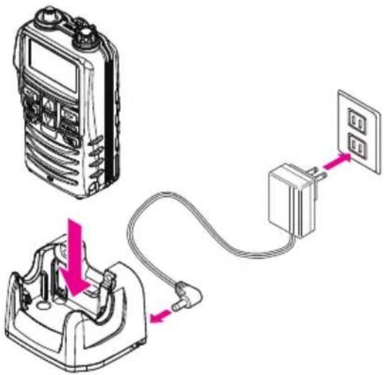 Standard Horizon HX40 - CHARGE DE LA BATTERIE - 1