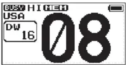 Standard Horizon HX40 - Démarrage de la double veille - 1